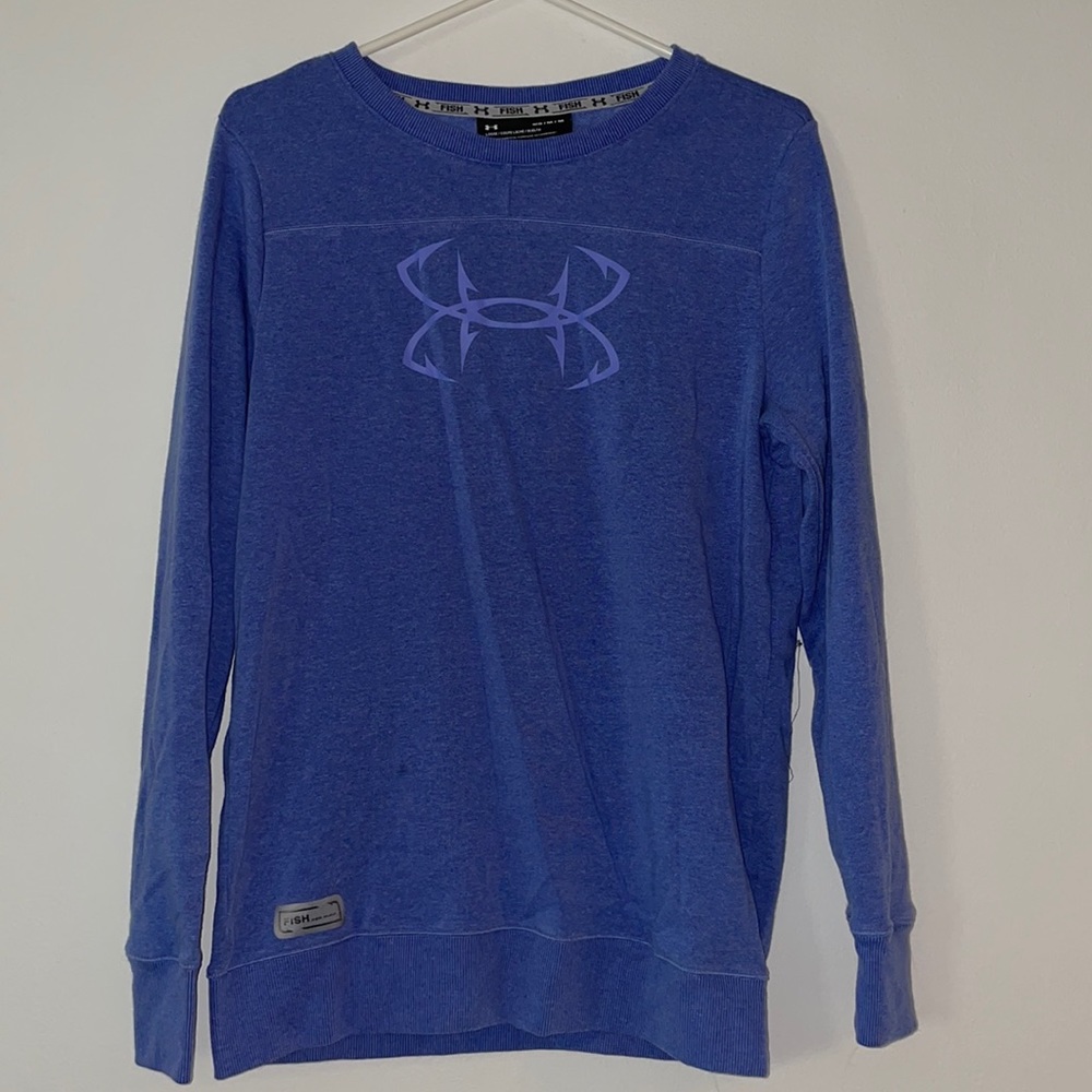 Blue Under Armour Crewneck Sweatshirt
